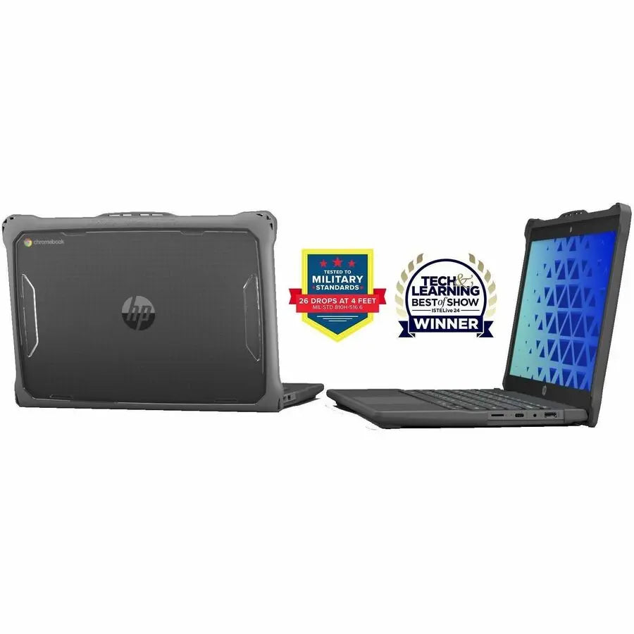 MAXCases Extreme Shell-F2 Slide Case for HP Fortis Chromebook G10 & G11 14" (Gray/Clear)