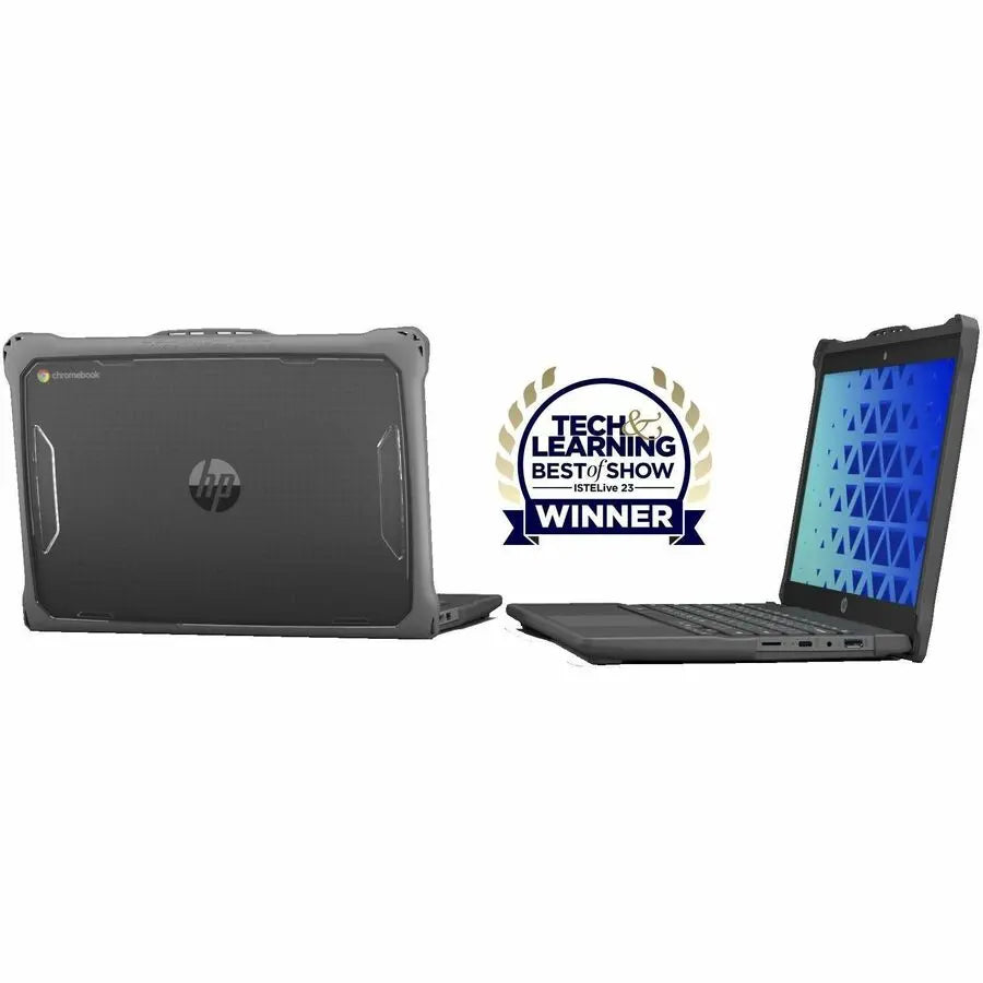 MAXCases Extreme Shell-F2 Slide Case for HP Fortis X360 Chromebook G3/G5 11" & HP X360 (Non-Fortis) G4/G3 (Gray/Clear)