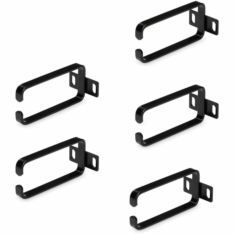StarTech.com 5-Pack 1U Vertical Cable Management D-Ring Hooks for Server Racks