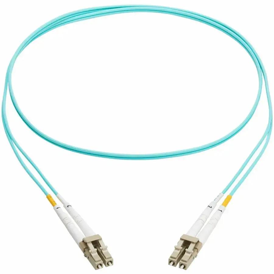 Eaton Tripp Lite Series N820-01M-TAA OM3 Multimode Fiber Patch Cable - 10 Gb Ethernet, Duplex LC, Aqua Jacket by Eaton Corporation