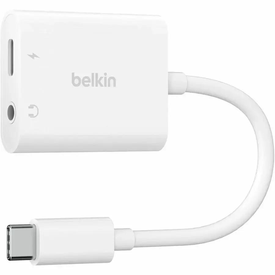 Belkin RockStar 3.5mm Audio + USB-C Charge Adapter NPA004BTWH by Belkin International, Inc