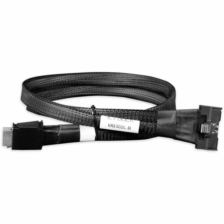Icy Dock MCIO 8i SFF-TA-1016 to Dual Oculink 4i SFF-8611 Data Transfer Cable - 0.5M