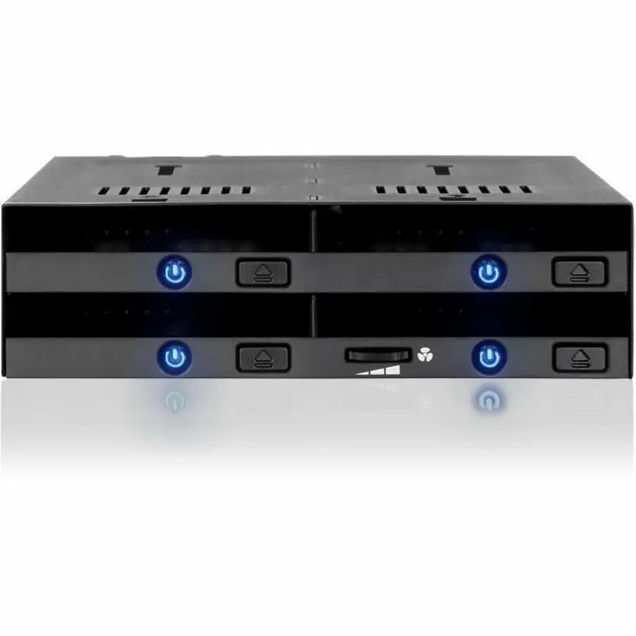 ICY DOCK flexiDOCK MB014SP-B R1 4-Bay 2.5" SATA/SAS Drive Enclosure for 5.25" Bay