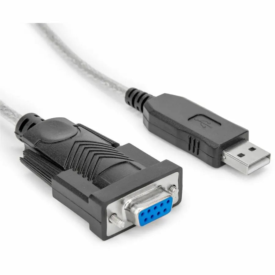 Rocstor Y10C701-B1 3ft USB to Null Modem RS232 Serial Adapter with FTDI Chip