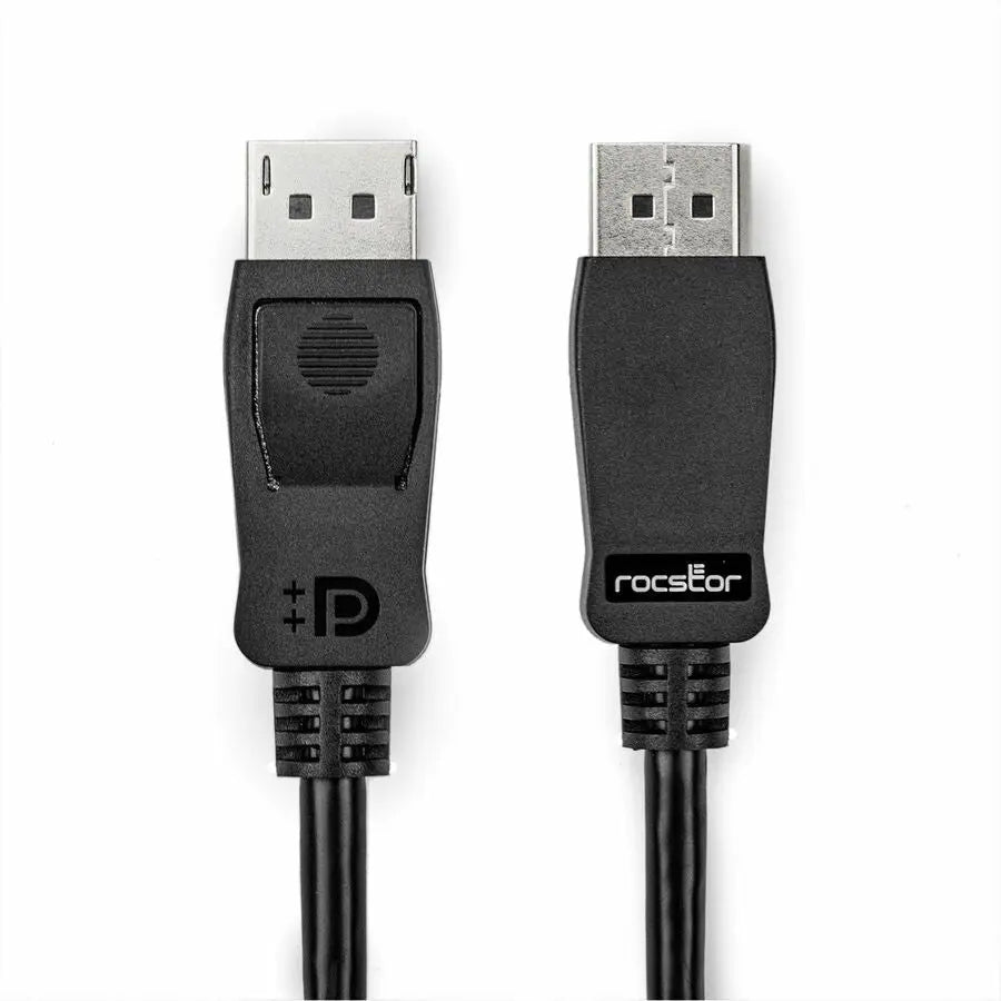 Rocstor Premium DisplayPort 1.2 Cable - 4K @ 60Hz, 15ft | SlimLine Series