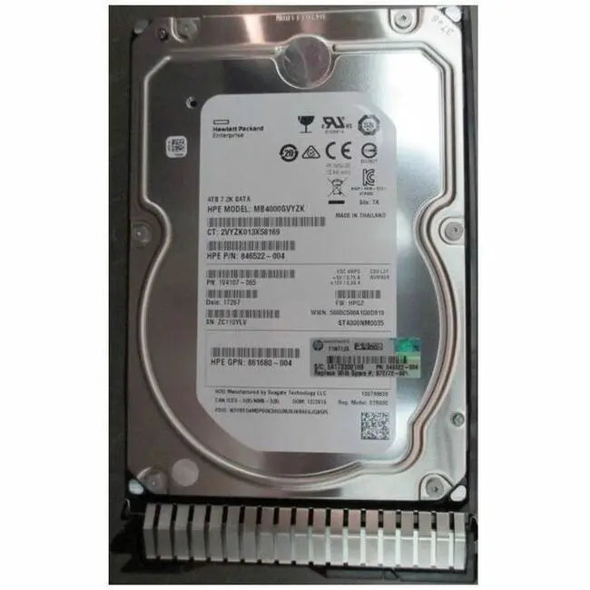 HPE Sourcing Certified 4TB 3.5-Inch SATA Internal Hard Drive for HPE ProLiant DL360 Gen10 Servers