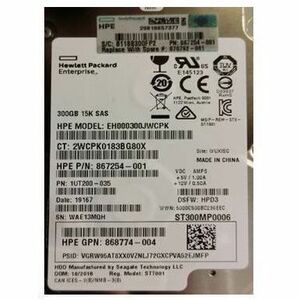 HPE Sourcing Certified Pre-Owned 300 GB 2.5-Inch SAS Internal Hard Drive