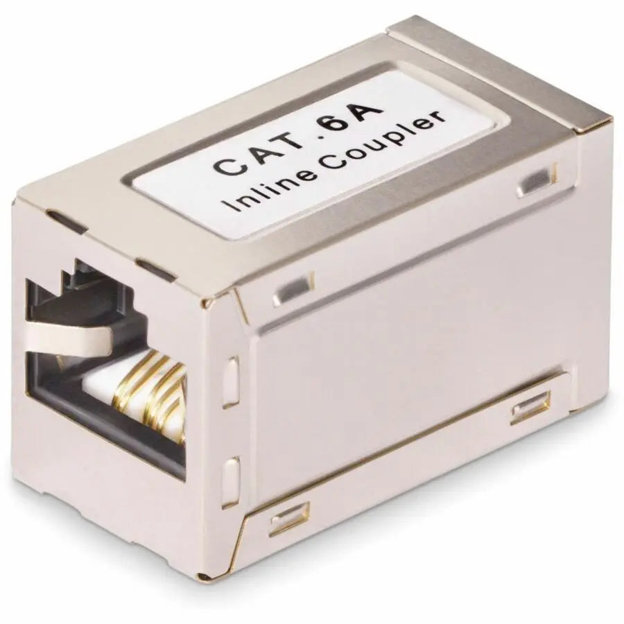 StarTech.com Shielded RJ45 Coupler - Inline Cat6a Ethernet Cable Extender, Female to Female, T568B - Model IN-CAT6A-COUPLER-S1