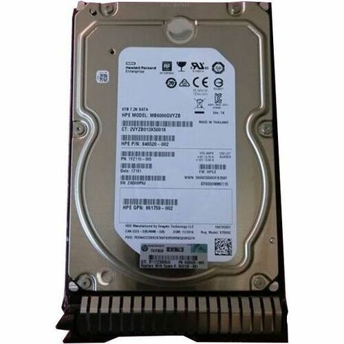 HPE Certified Genuine Parts 6TB 3.5-Inch Internal SATA Hard Drive – Reliable Storage Solution for Servers