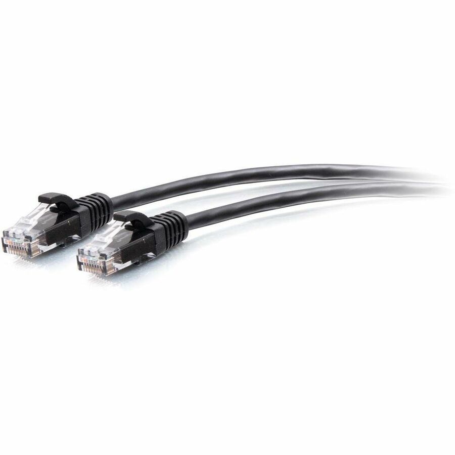 C2G 1ft Cat6a Snagless Unshielded (UTP) Slim Ethernet Patch Cable - Black by Legrand Group