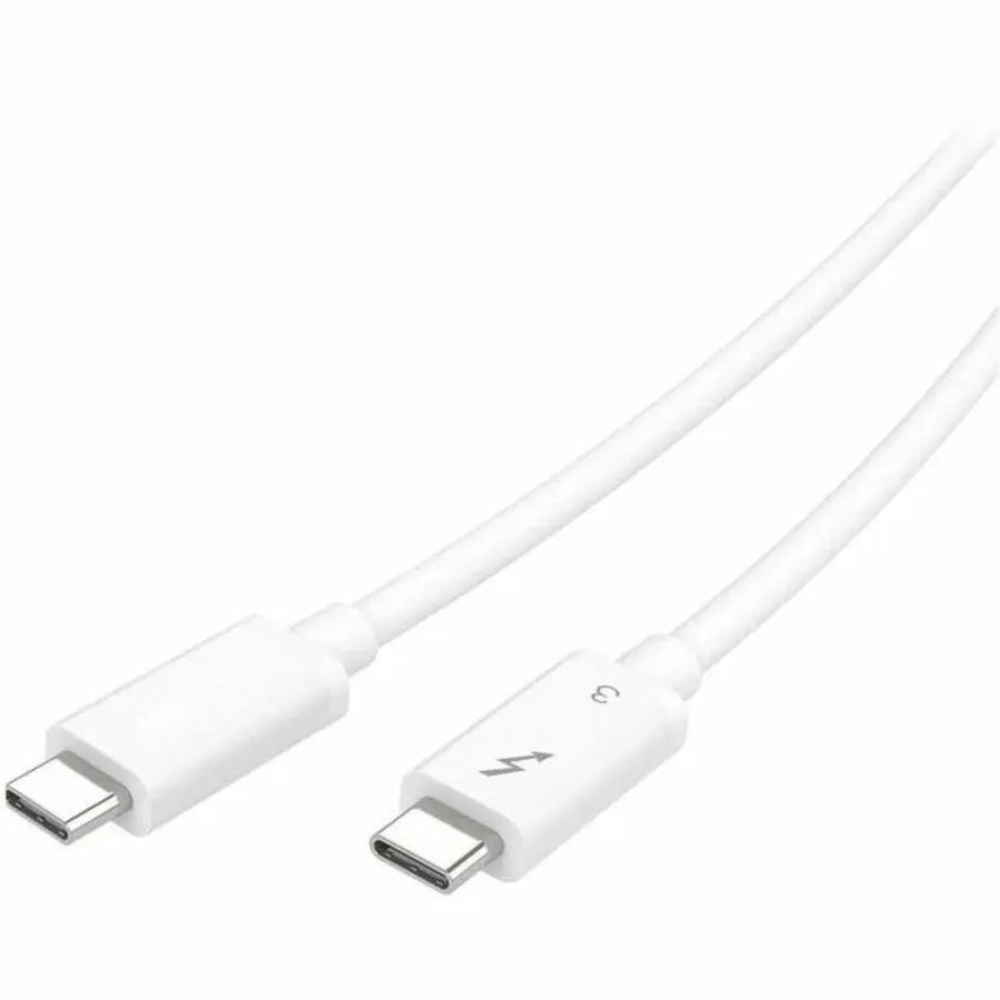 4XEM 20Gbps Thunderbolt 3 White Cable (Part Number: 4XTB320G200CMW) - 6.56 ft / 2 m