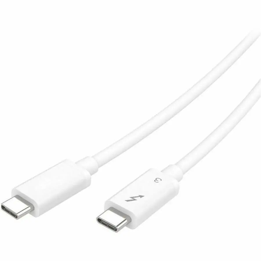 4XEM Thunderbolt 3 Cable (Part No. 4XTB320G100CMW) – 3 ft/1 m, 20Gbps Data Transfer, 100W Power Delivery, White USB-C Cable
