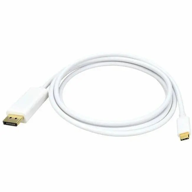 4XEM USB-C to DisplayPort Cable - 10FT White for 4K UHD Video and Audio Transmission