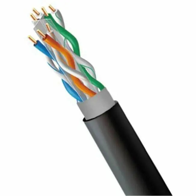 4XEM Cat 6A 1000ft Outdoor Bulk Ethernet Cable with Gel - High-Performance Networking for Outdoor Applications