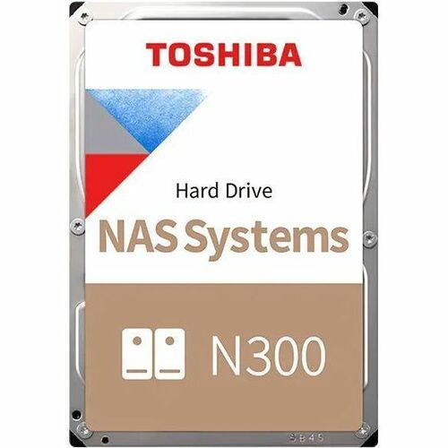 Toshiba N300 12TB NAS Internal Hard Drive, 7200 RPM, 512MB Cache, SATA 6Gb/s, HDWG51CXZSTA