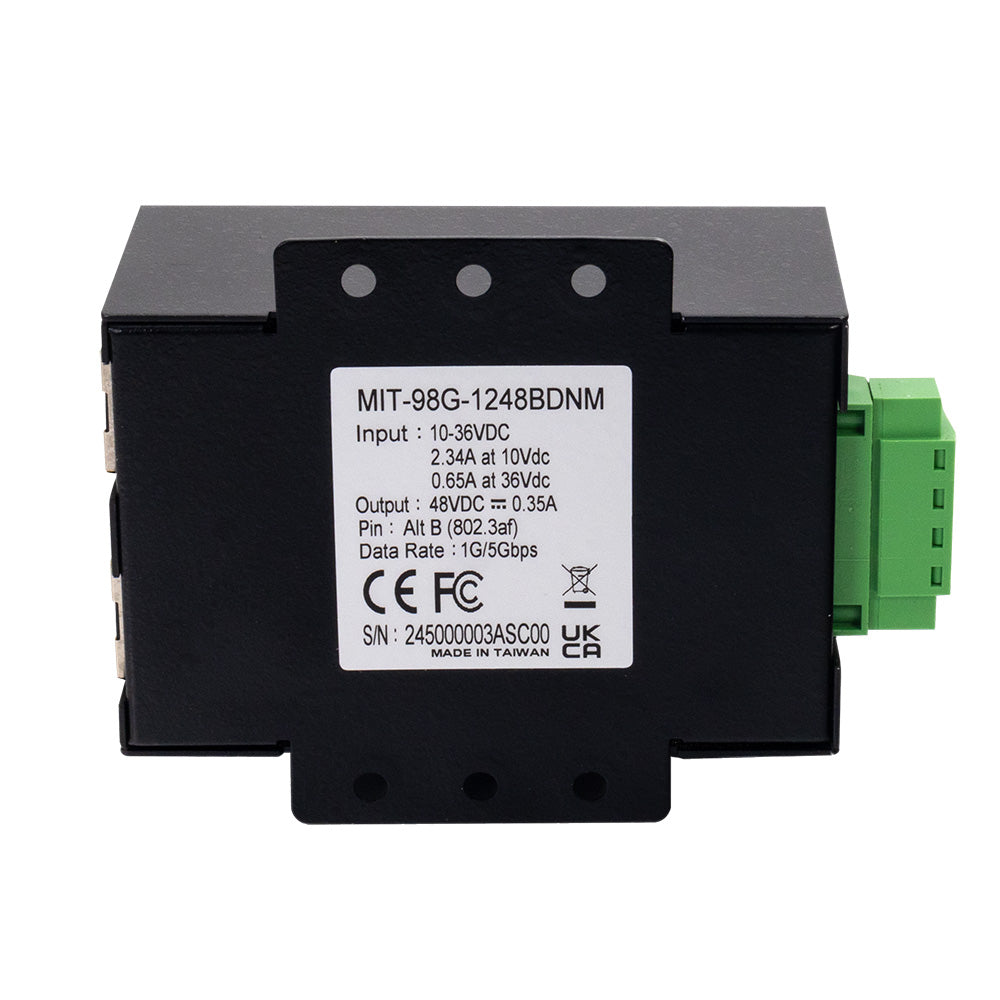 FLIR Systems PoE Injector 12-24V 5Gb - High-Speed Power over Ethernet for Security and Marine Devices