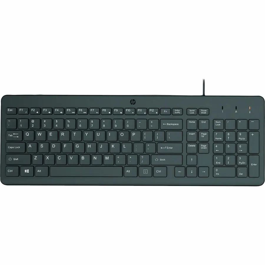 HPI SOURCING - NEW HP 150 Wired Keyboard - Efficient Data Entry with USB Type A Connectivity