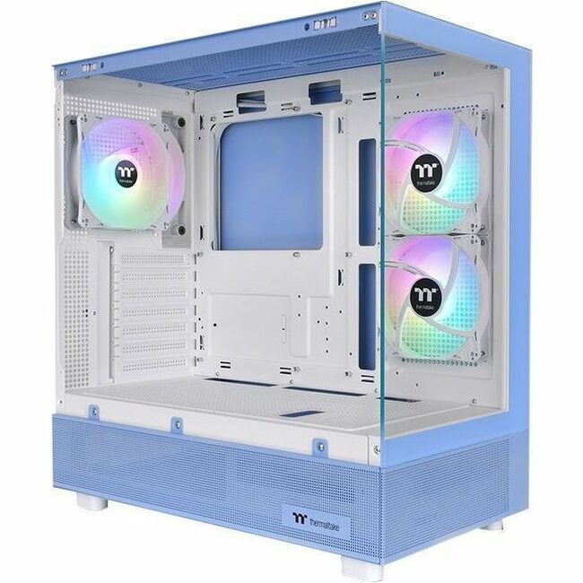 Thermaltake View 270 Plus TG ARGB Hydrangea Blue Mid Tower Chassis - ATX Computer Case with Tempered Glass Panels and 360mm Radiator Support