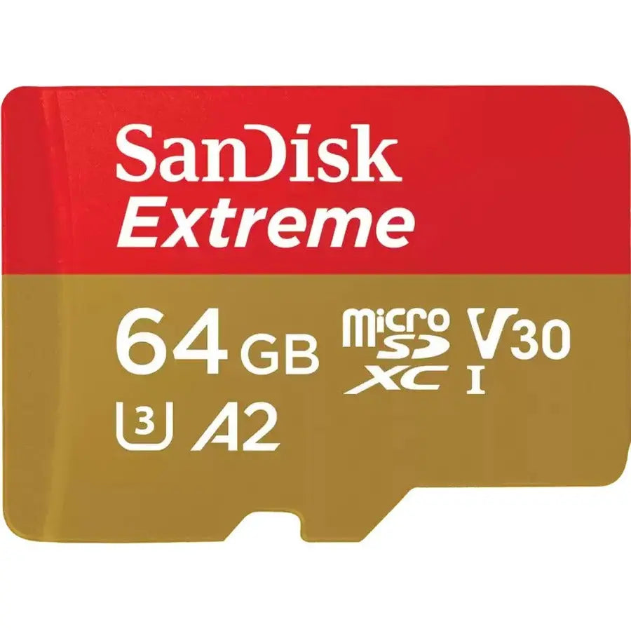 SanDisk Extreme microSDXC UHS-I Card SDSQXAH-064G-GN6MA – High-Speed 64GB Memory Card for 4K Video & App Performance