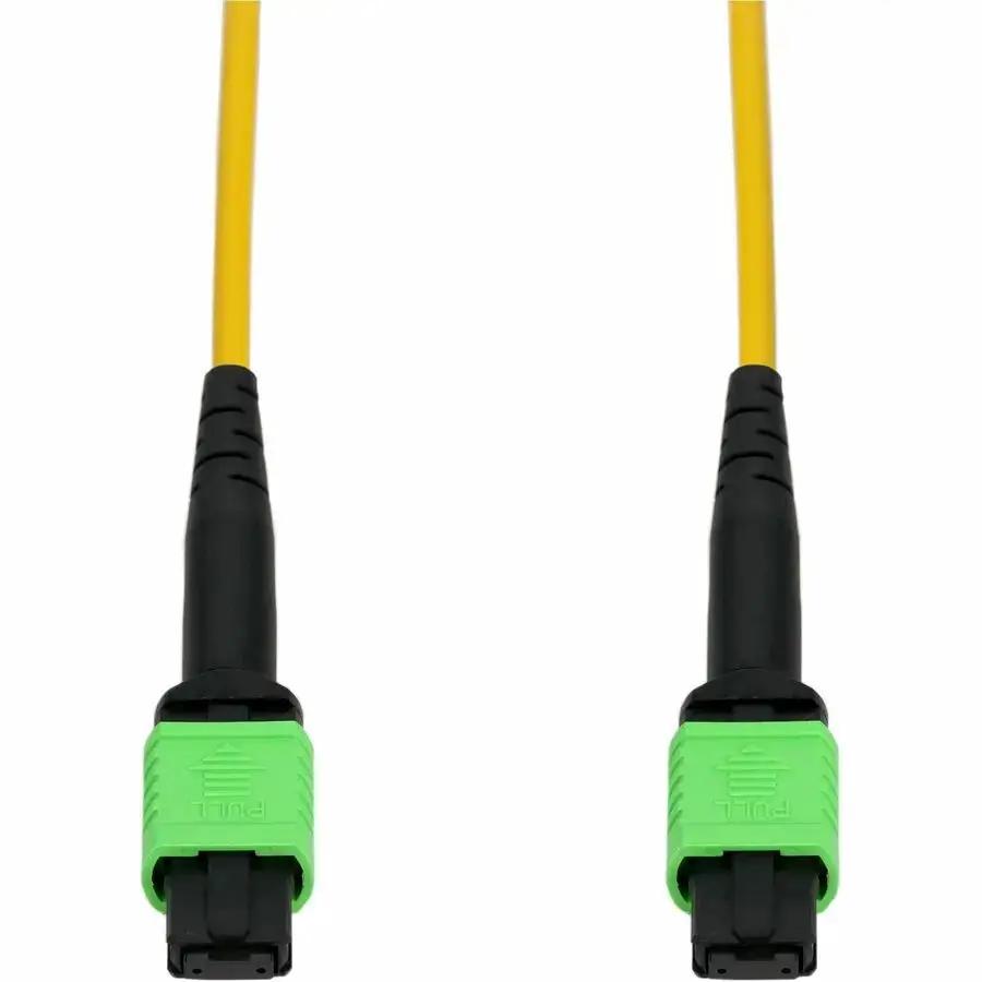AddOn 5m MPO/APC to MPO/APC Yellow OS2 Riser-Rate Fiber Patch Cable - 12 Strand SMF for Long-Distance Data Transmission by ADDON