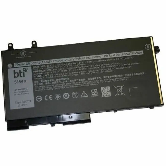 BTI 451-BCIQ-BTI Battery for Dell Latitude 5400, 5401, 5500, 5501, and Precision 3540 - 3 Cell, 11.4V 51Whr Lithium-Ion Replacement Battery