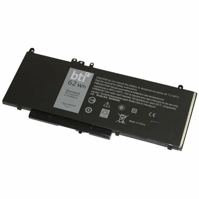 Battery Technology Inc. 451-BBUN-BTI 4-Cell 7.6V Lithium-Ion Notebook Battery for Dell Latitude E5470, E5570 & Precision 3510