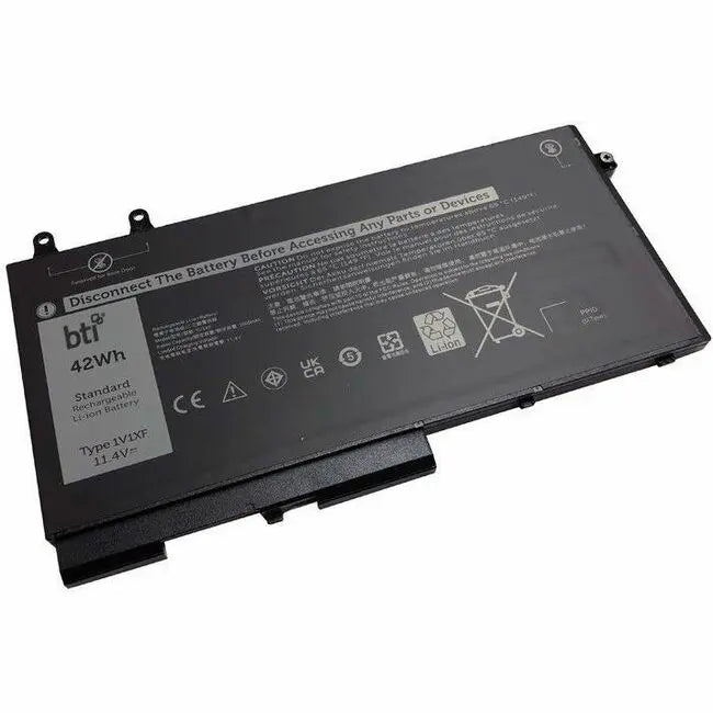 Battery Technology Inc. 451-BCLI-BTI 11.4V 42Wh Lithium-Ion Notebook Battery for Dell Latitude 5401, 5410, 5411, 5500, 5501 & Precision 3540, 3541, 3550