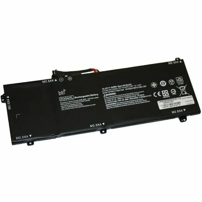 Battery Technology Inc. 808450-001-BTI 15.2V 64Whr Lithium-Ion Notebook Battery for HP ZBook Studio G3 and G4 Mobile Workstations