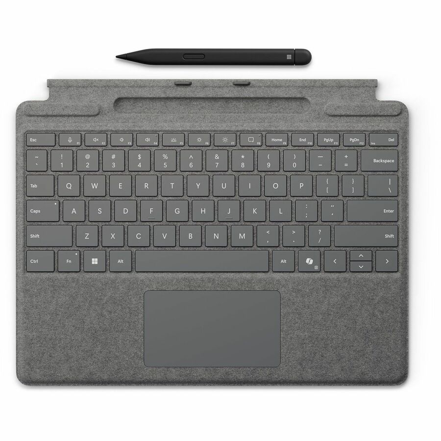 Microsoft Surface Pro Keyboard with Slim Pen, Platinum, 8X6-00214