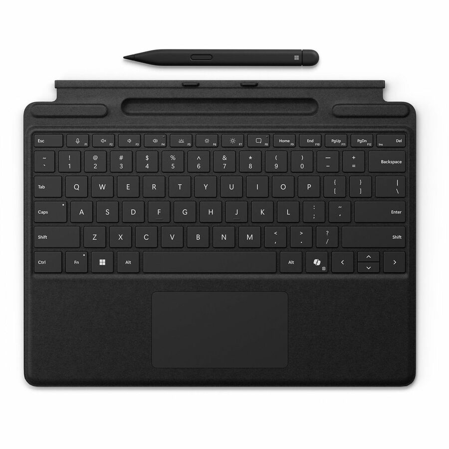 Microsoft Surface Pro Keyboard with Slim Pen - Black, Compatible with Surface Pro 8, 9, X and More