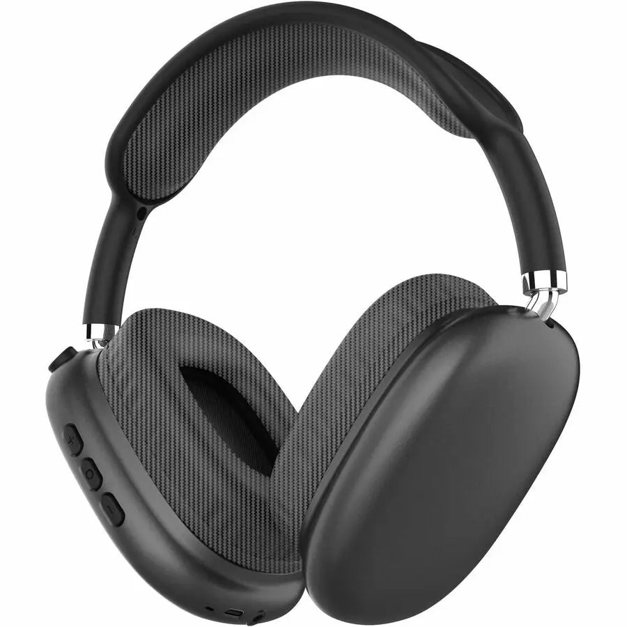 IQ Sound IQ-170BTBLK Wireless Over-Ear Headphones with FM Radio, Mic, and Bluetooth - Black