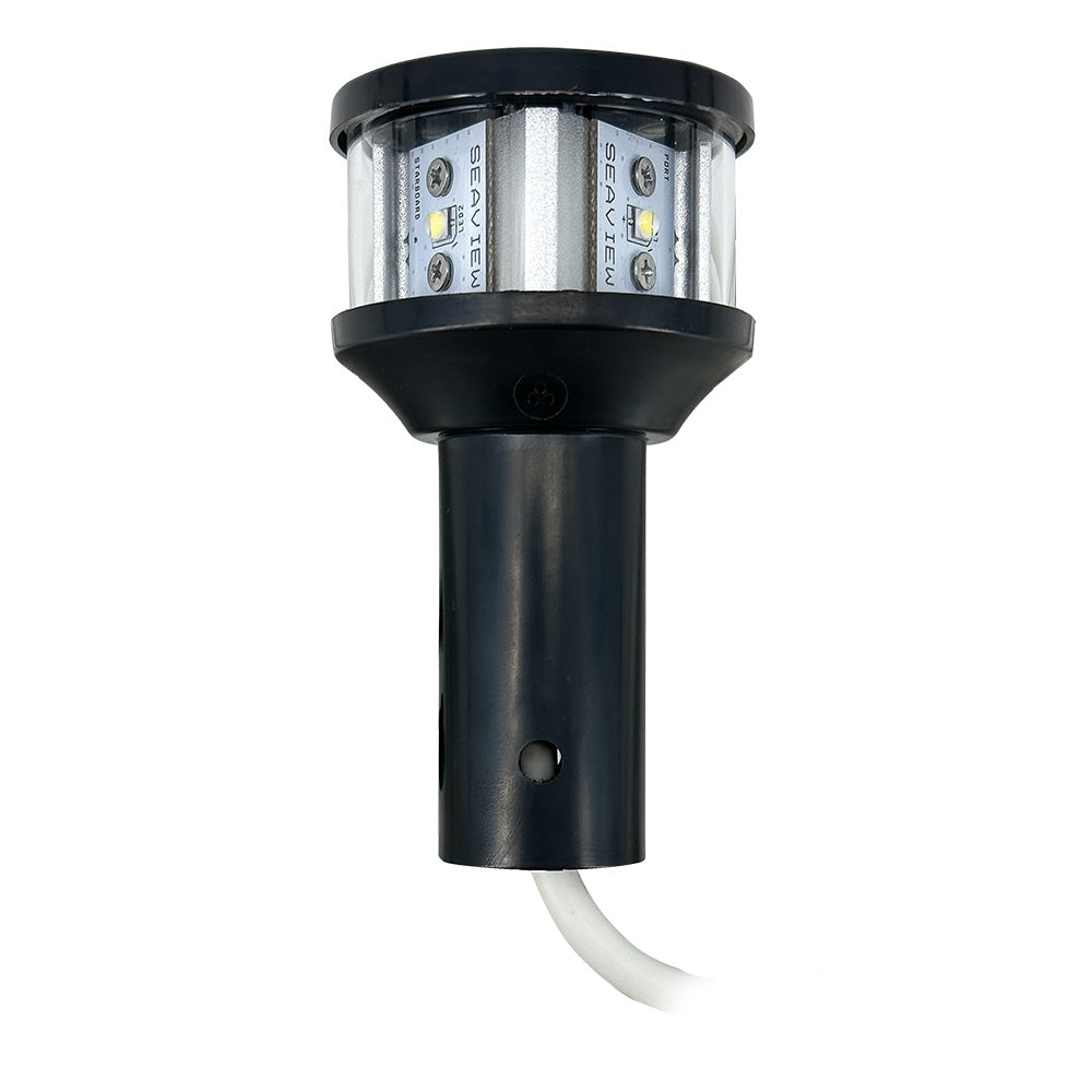 Seaview 12V C5 Certified Round 3 Nautical Mile LED Combo Masthead All-Round Light - Black
