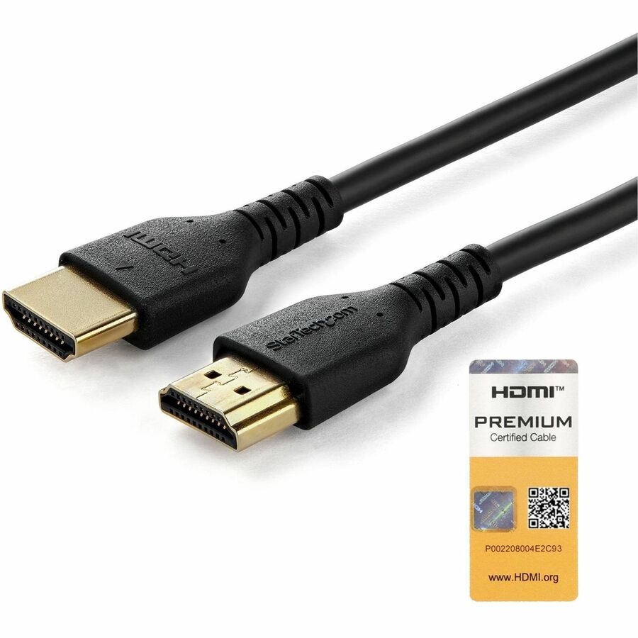 StarTech.com RHDMM150CMP 4.9 ft Premium Certified Slim HDMI 2.0 Cable with Ethernet