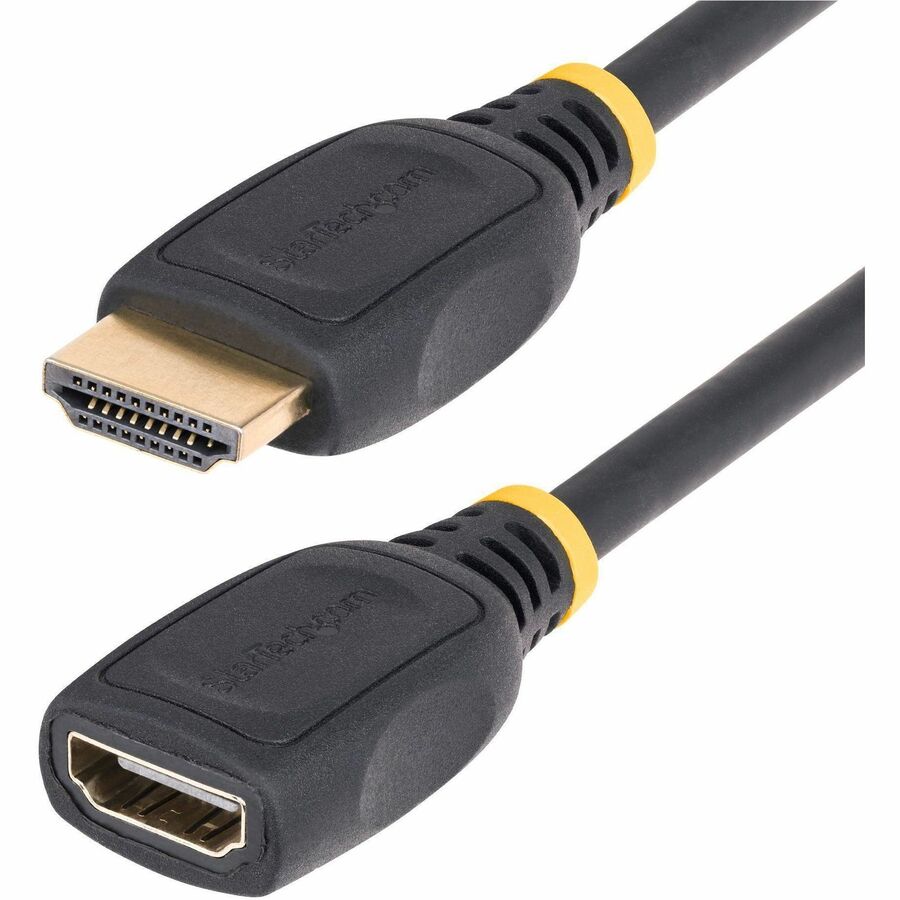 StarTech.com 6.6ft HDMI 2.0 Extension Cable – High Speed 4K 60Hz Port Saver with Gold-Plated Connectors