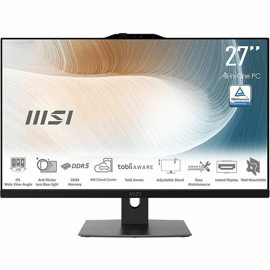 MSI Modern AM272P 1M-819US All-in-One Computer – 27-Inch Full HD Display, Intel Core Ultra 7, 32GB RAM, 1TB SSD, Windows 11 Home