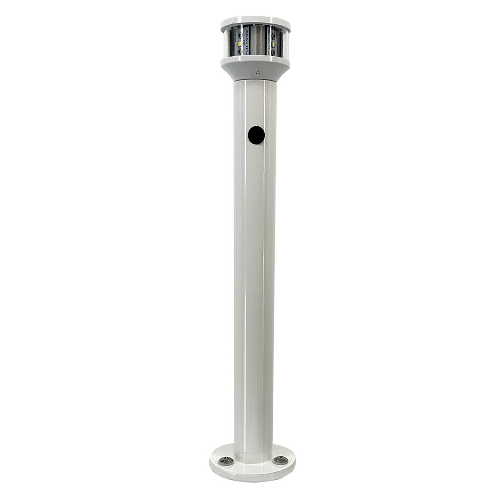Seaview 36-Inch Fixed Light Post with C5 Certified All-Round LED Navigation Light