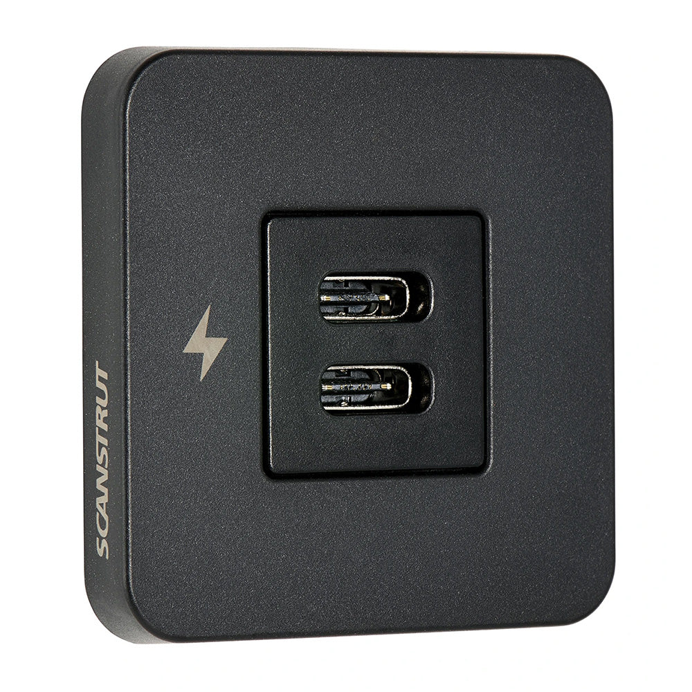 Scanstrut TILE USB-C Interior Charging Socket - 12/24V Black Bezel