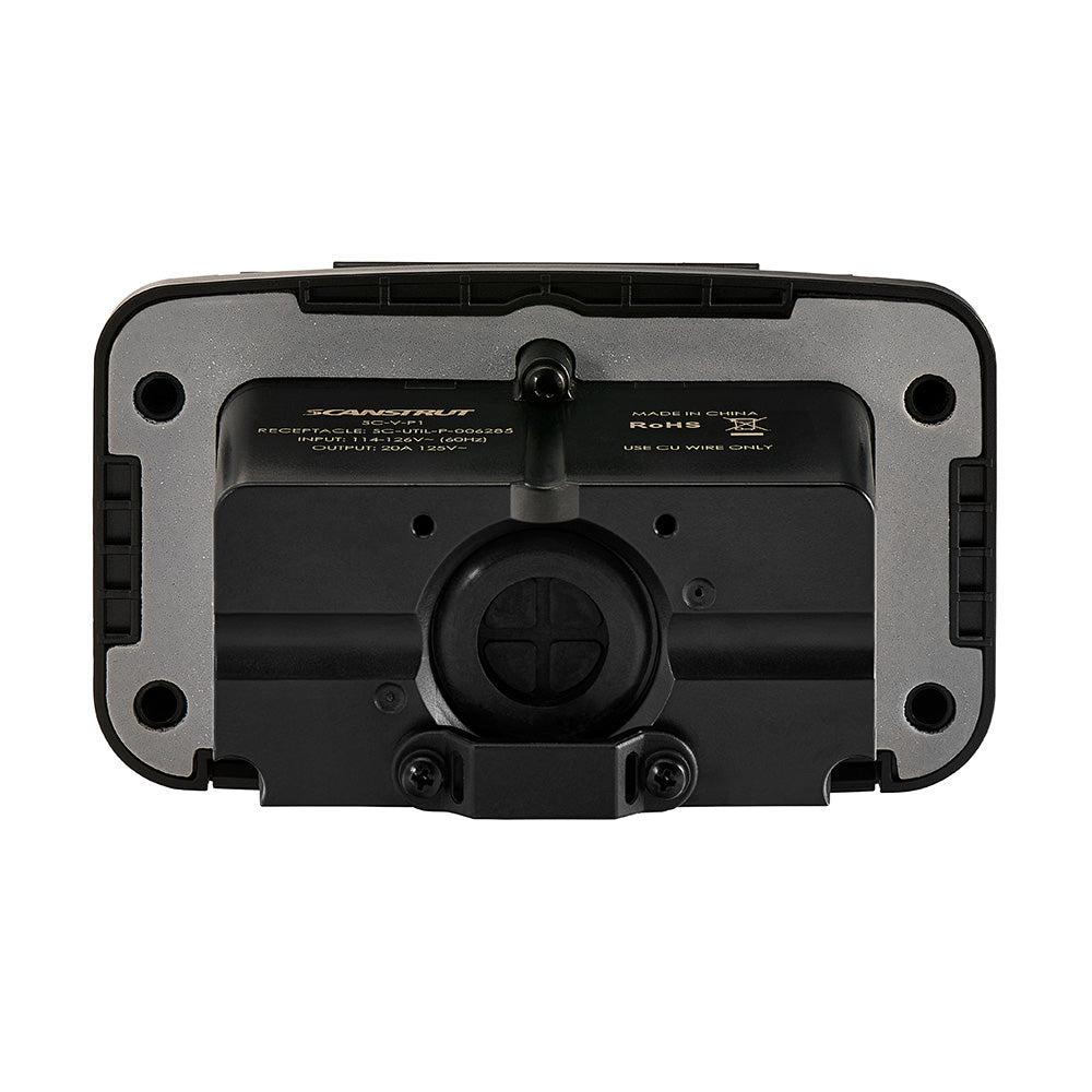 Scanstrut Ventura Series Dual AC Outlet 125V 20A for Marine and Outdoor Use