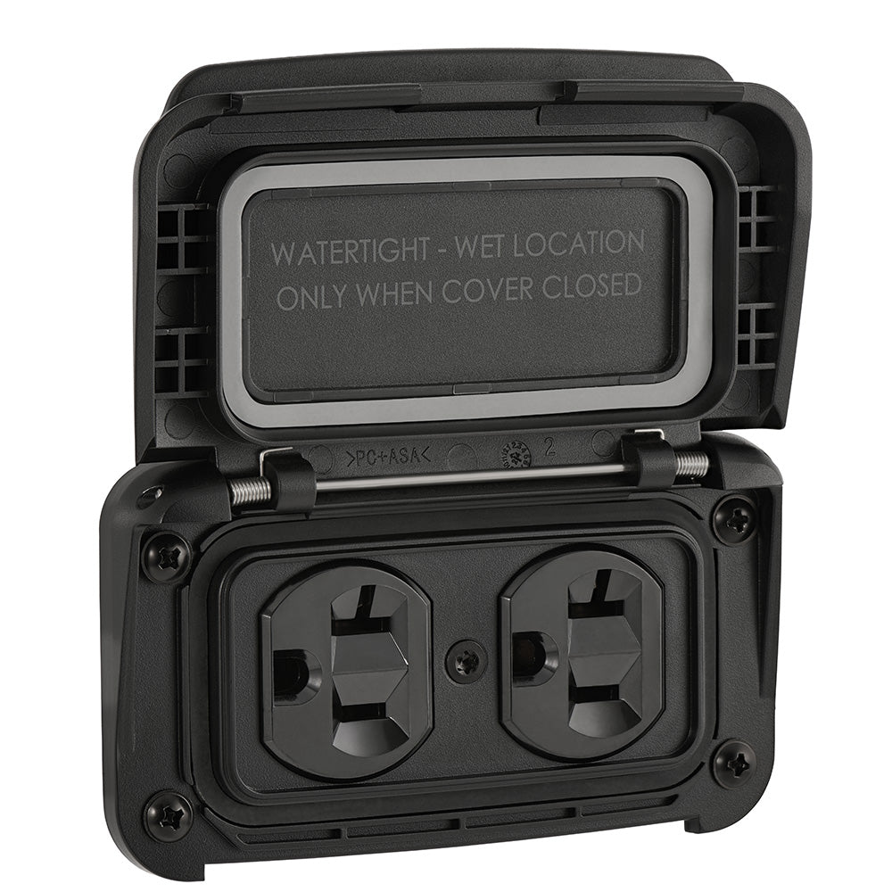 Scanstrut Ventura Series Dual AC Outlet 125V 20A for Marine and Outdoor Use