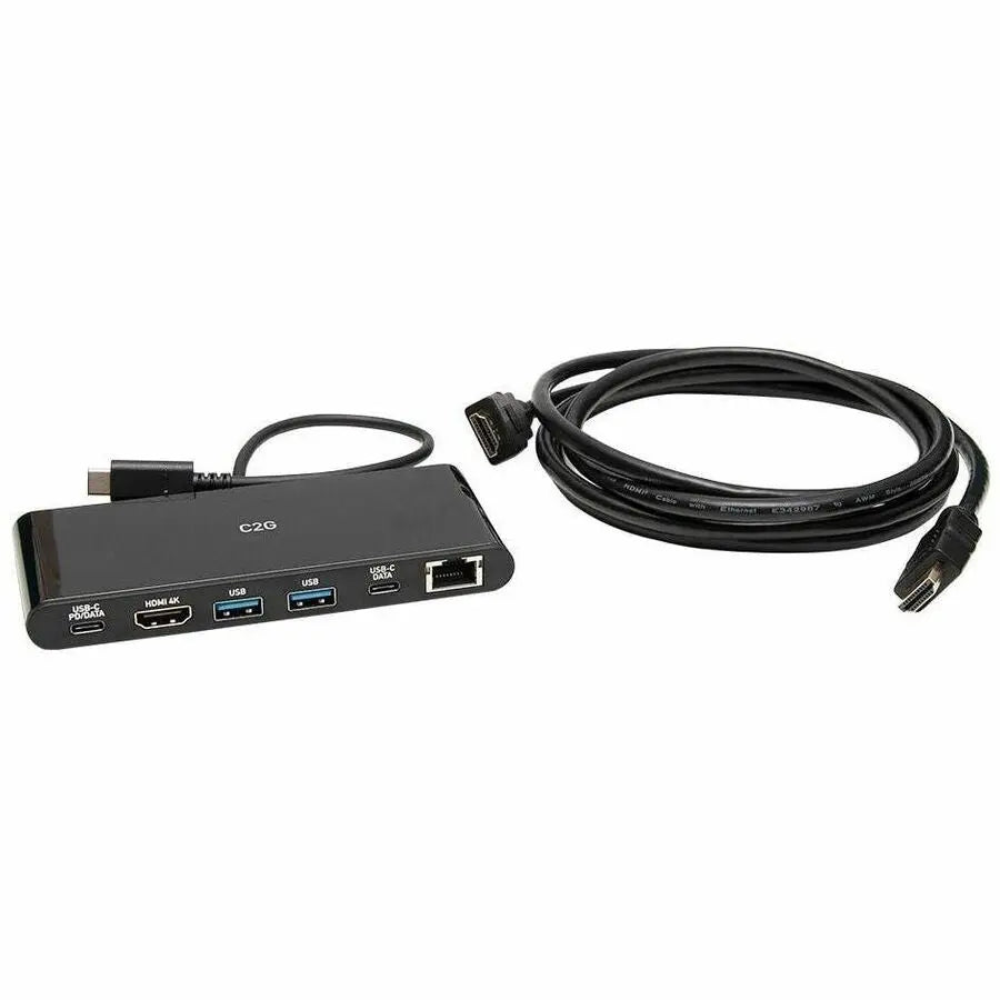 Legrand Group C2G USB-C 6-in-1 Mini Docking Station Bundle for Laptops