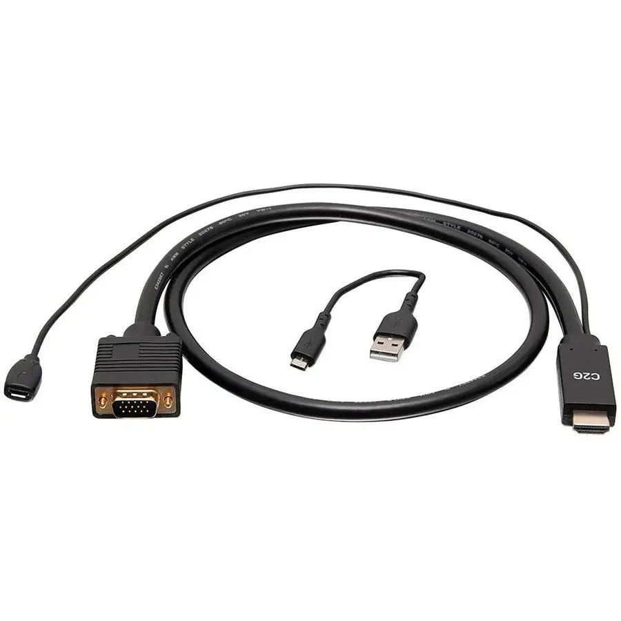 Legrand Group C2G 10ft HDMI to VGA Active Adapter Cable for High-Resolution Display