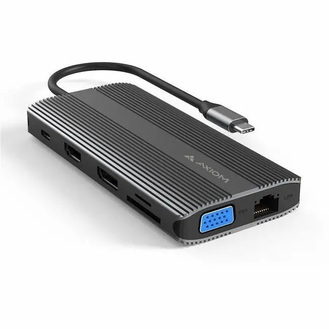Axiom 12N1CHD90W-AX Docking Station with USB-C, HDMI, Ethernet, and Power Delivery
