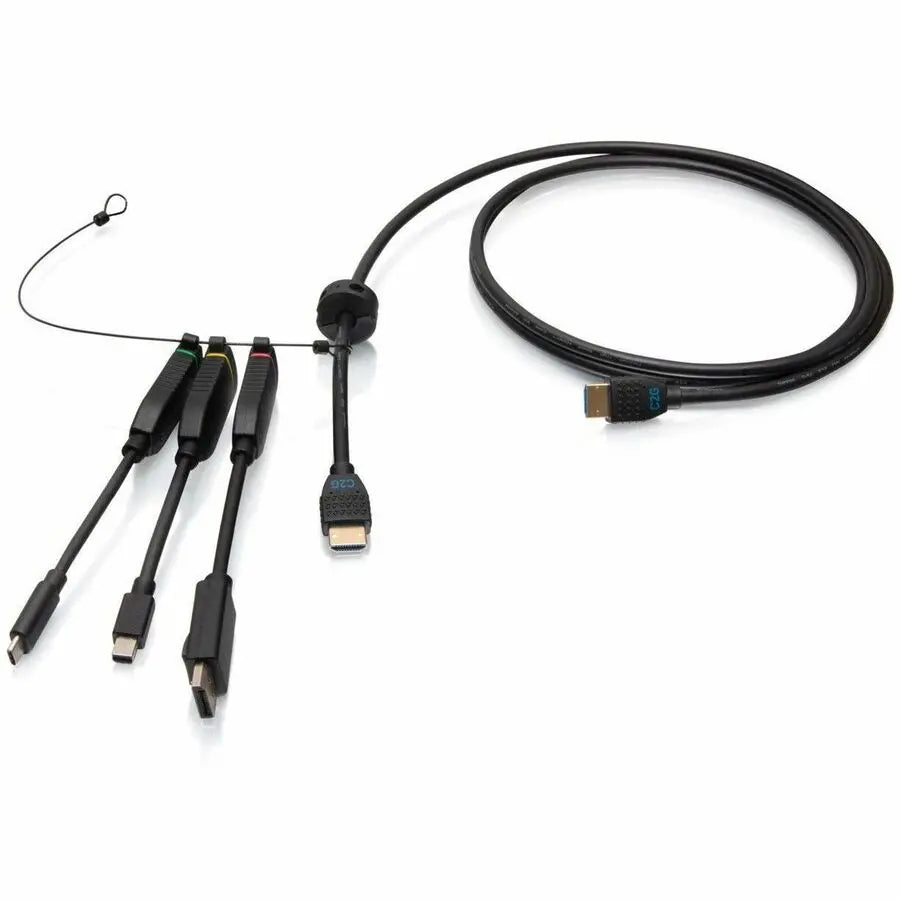 Legrand C2G 6ft 4K HDMI Premium Cable with Universal Dongle Adapter Ring