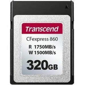Transcend TS320GCFE860 320GB CFexpress Type B Card for Professional Photography and Videography