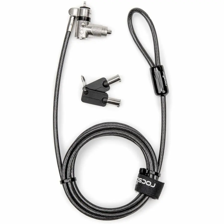Rocstor Y1RB034-B1 Universal Switchable 3-in-1 Keyed Security Laptop Lock for Laptops, Monitors, and Docks