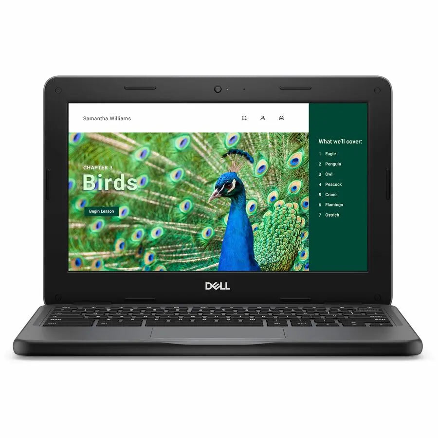 Dell Chromebook 3000 3120 11.6-inch Clamshell Laptop with HD Display and Intel N100 - Gray