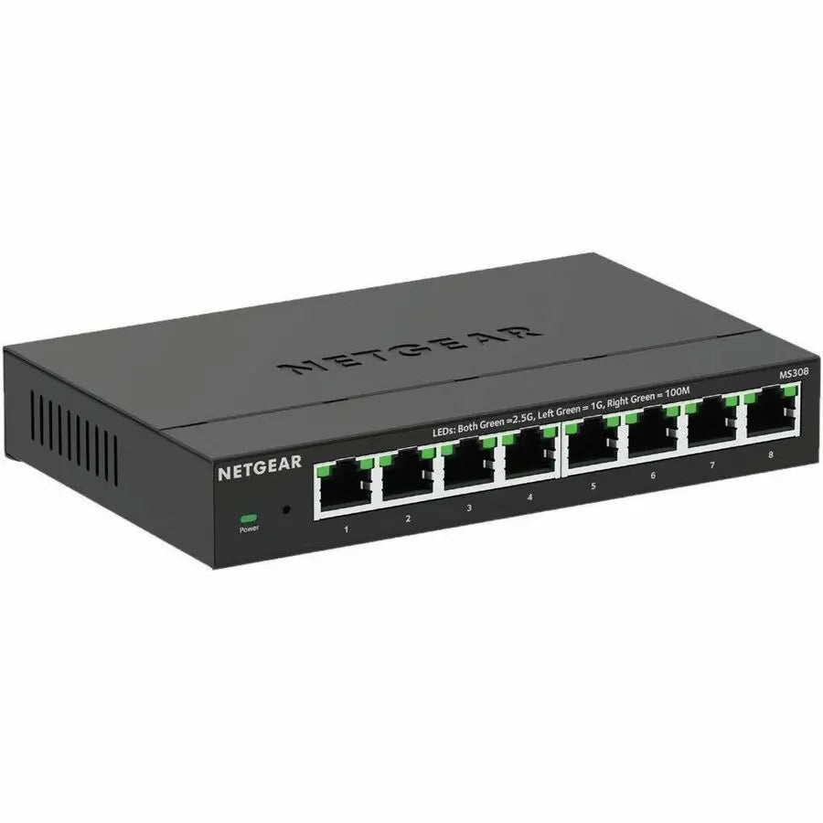 Netgear MS308 8-Port 2.5G Multi-Gigabit Ethernet Unmanaged Switch for Small Business and Home Networks