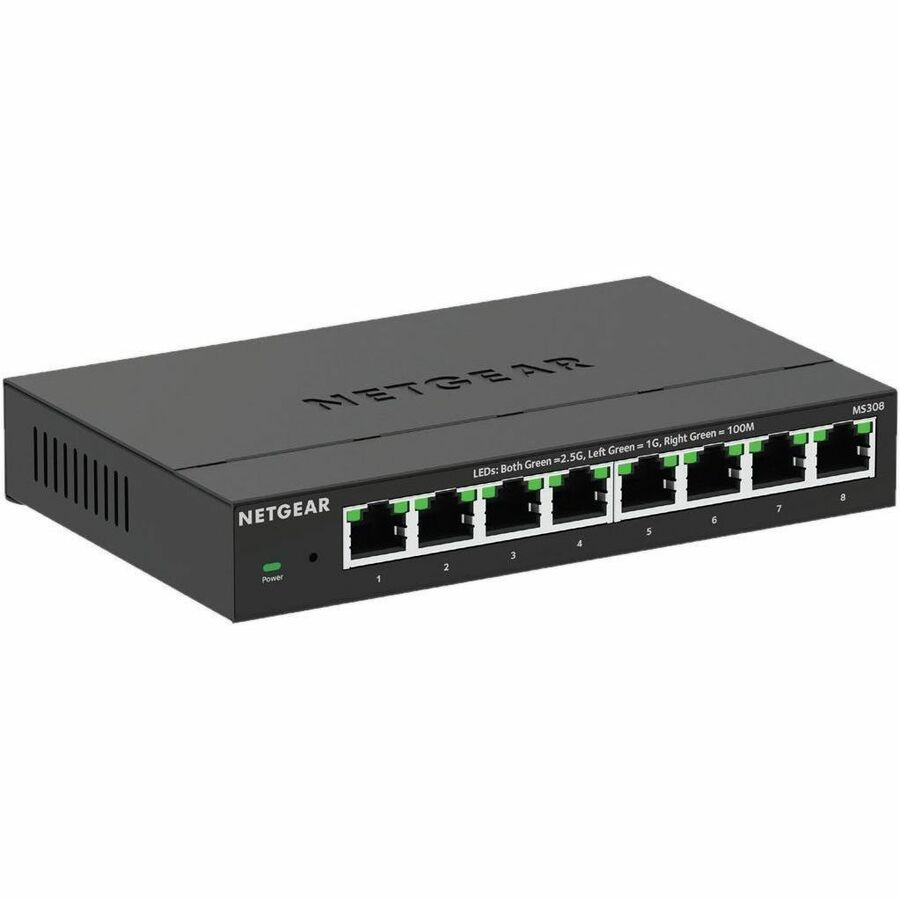 Netgear MS308 8-Port 2.5G Multi-Gigabit Ethernet Unmanaged Switch for Small Business and Home Networks