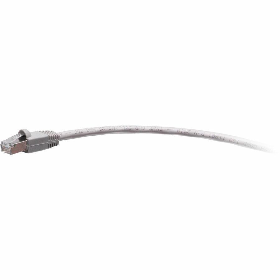 C2G 5 ft Cat5e Snagless Shielded Ethernet Cable by Legrand Group - TAA Compliant F-Series Gray Patch Cable with Gold Contacts