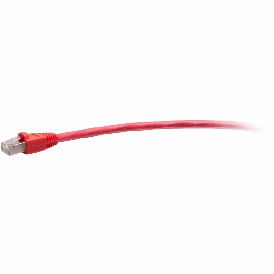 Legrand Group C2G F-Series Cat6 Patch Network Cable - 25ft, Red, TAA Compliant Shielded Ethernet Cable